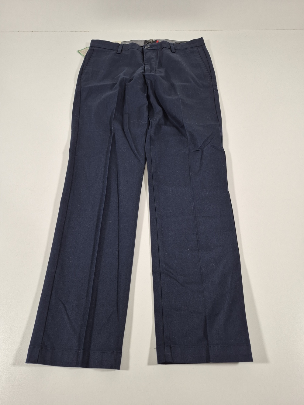 Dockers Signature Iron Free Khaki Pants Mens 30x30 Blue Slim Stain Defender